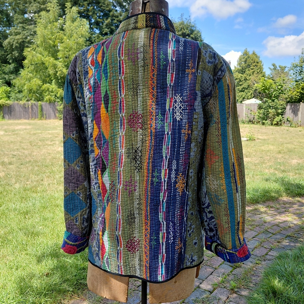 Chicos Boho Button Down Lightweight Embroidered P… - image 2